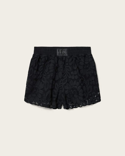 Black מכנסיים קצרים לנשים Amelie Lace Short ALLSAINTS
