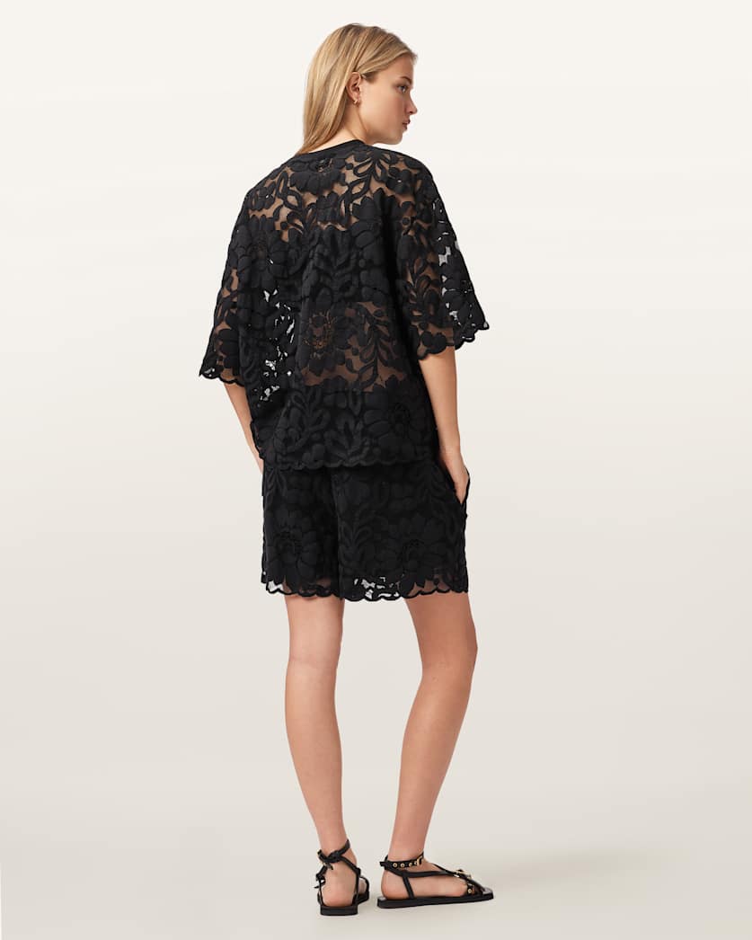 Seashell מכנסיים קצרים לנשים Amelie Lace Short ALLSAINTS