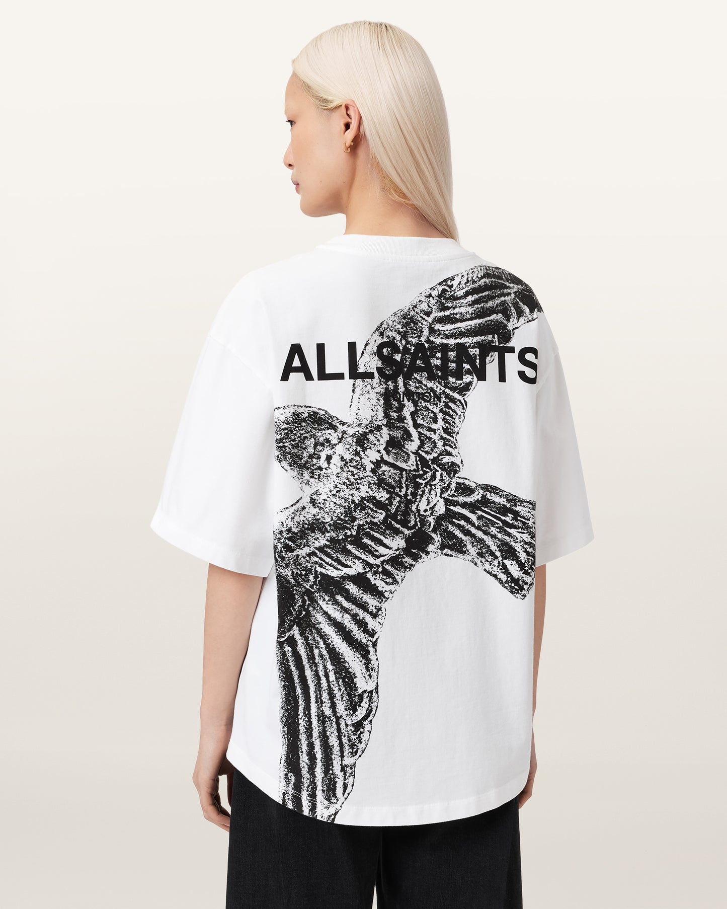 Seashell טי שירט קצרה לנשים Swoop Amelie ALLSAINTS
