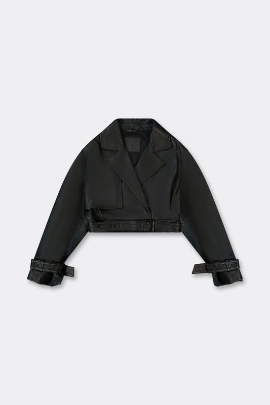 Lavender ג'קט עור לנשים Ophelia ALLSAINTS