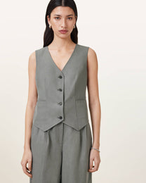 Beige ווסט לנשים Averie ALLSAINTS