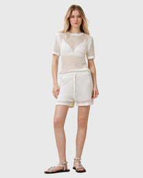 Lavender טי שירט קצרה רשת לנשים Paloma ALLSAINTS