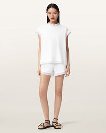 White Smoke מכנסיים קצרים לנשים Lele Lace Short ALLSAINTS