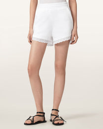 Antique White מכנסיים קצרים לנשים Lele Lace Short ALLSAINTS