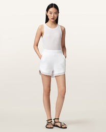 Antique White מכנסיים קצרים לנשים Lele Lace Short ALLSAINTS