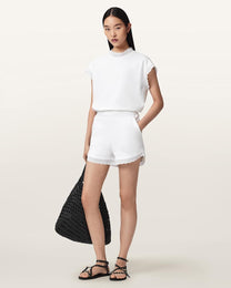 Seashell מכנסיים קצרים לנשים Lele Lace Short ALLSAINTS