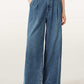 Antique White ג׳ינס לנשים Haze Pleated - Wide Leg ALLSAINTS