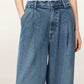 Slate Gray ג׳ינס לנשים Haze Pleated - Wide Leg ALLSAINTS