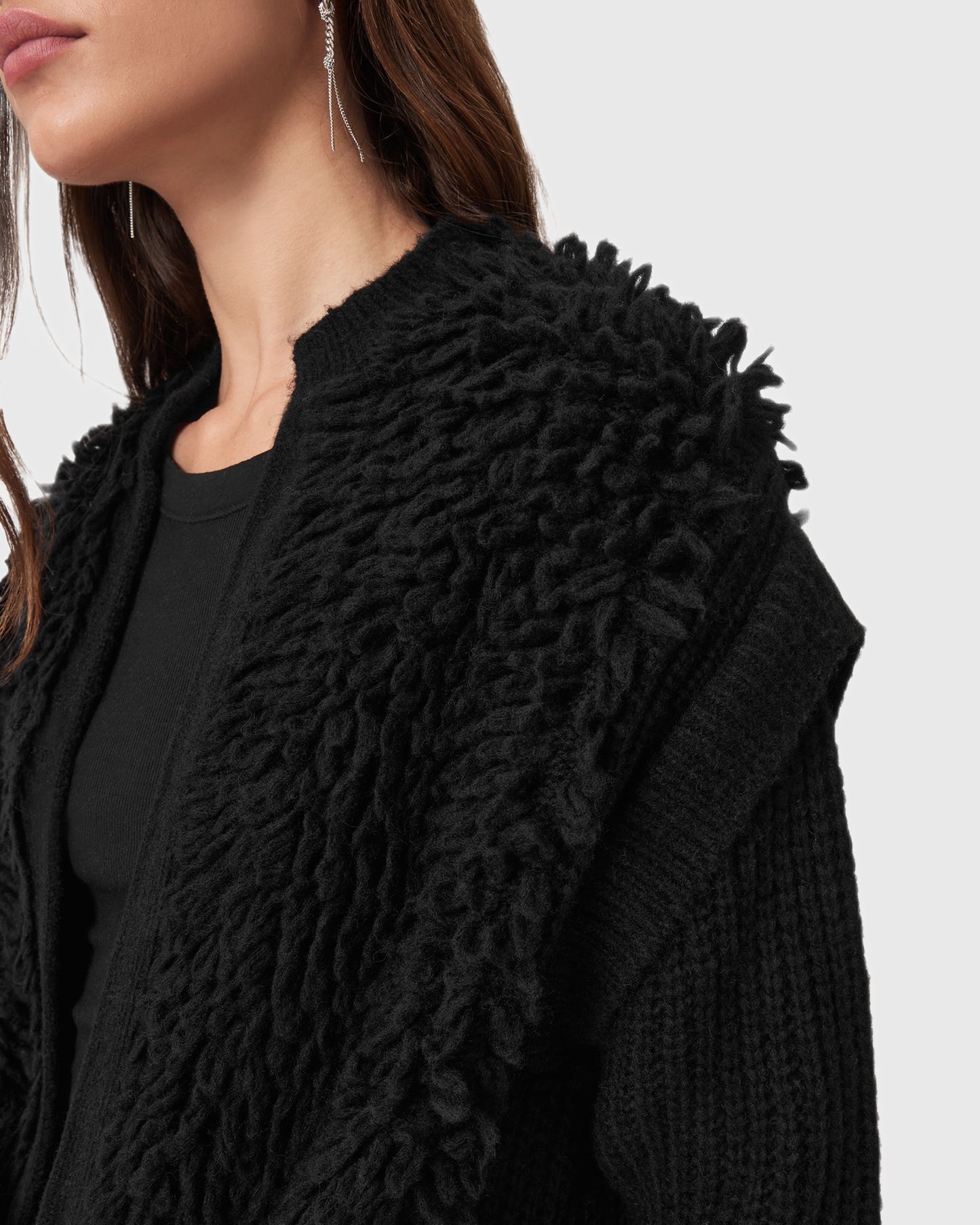 Black קרדיגן לנשים Elias ALLSAINTS