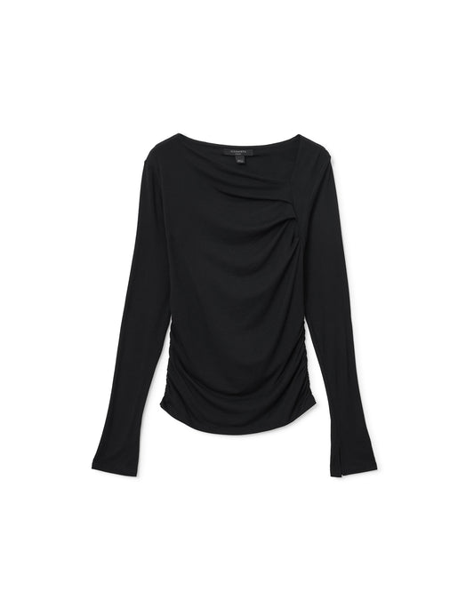 Black חולצה ארוכה לנשים Seyma ALLSAINTS