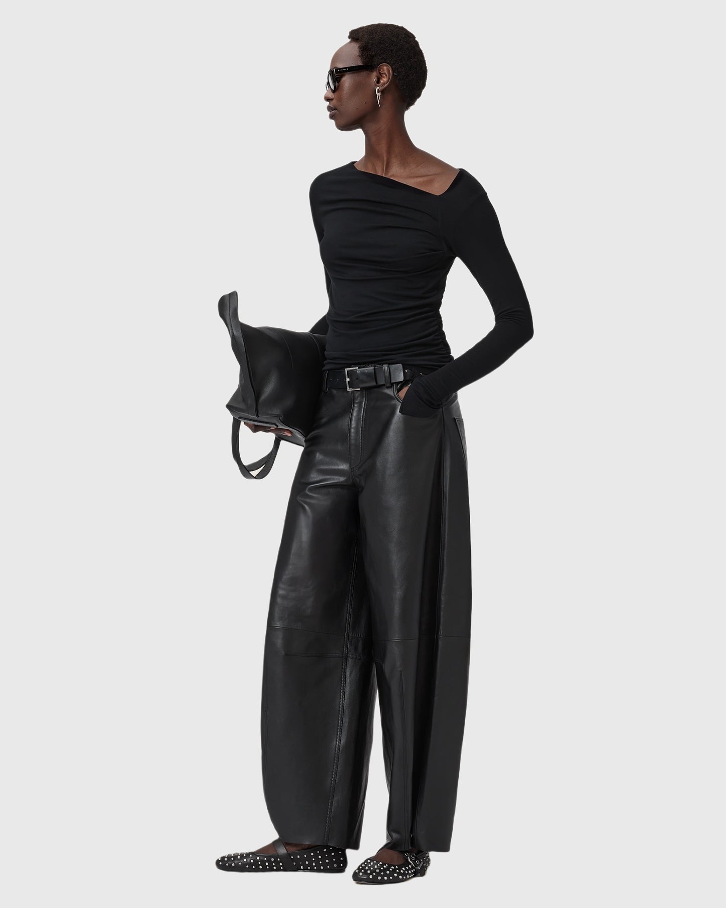 Dark Slate Gray חולצה ארוכה לנשים Seyma ALLSAINTS