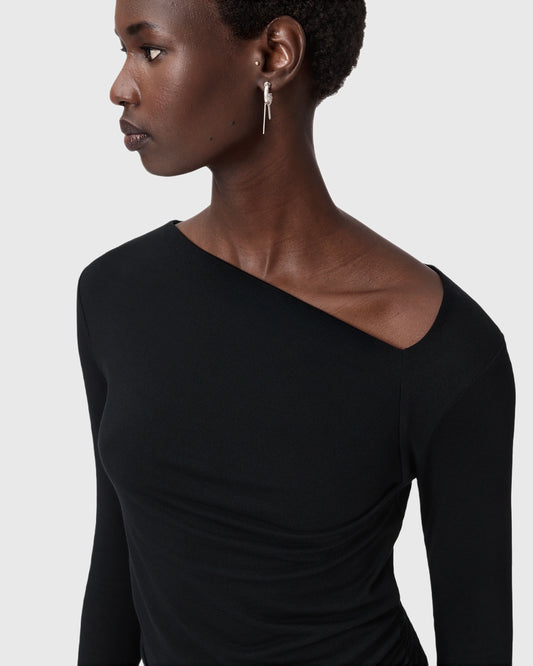 Black חולצה ארוכה לנשים Seyma ALLSAINTS