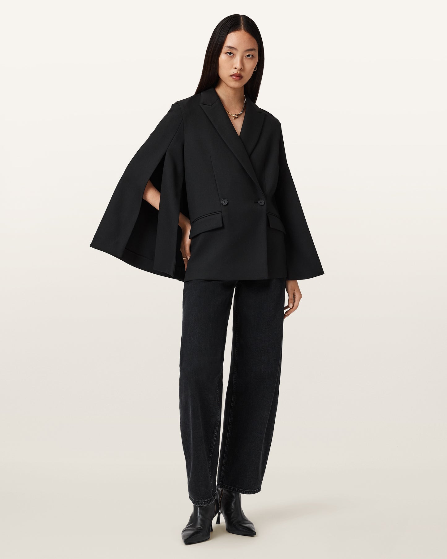 Black בלייזר לנשים  Luna ALLSAINTS