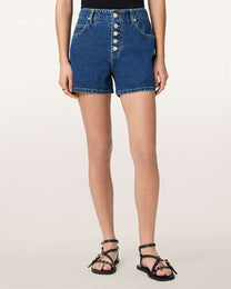 Antique White ג'ינס קצר לנשים Tay Denim Short ALLSAINTS