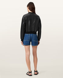 Antique White ג'ינס קצר לנשים Tay Denim Short ALLSAINTS
