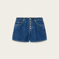 Midnight Blue ג'ינס קצר לנשים Tay Denim Short ALLSAINTS