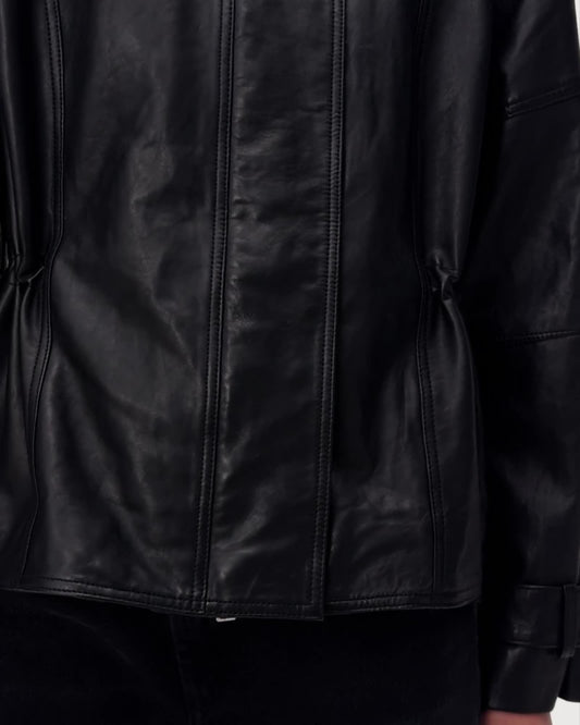Black ג'קט עור לנשים Biker Jacket ALLSAINTS
