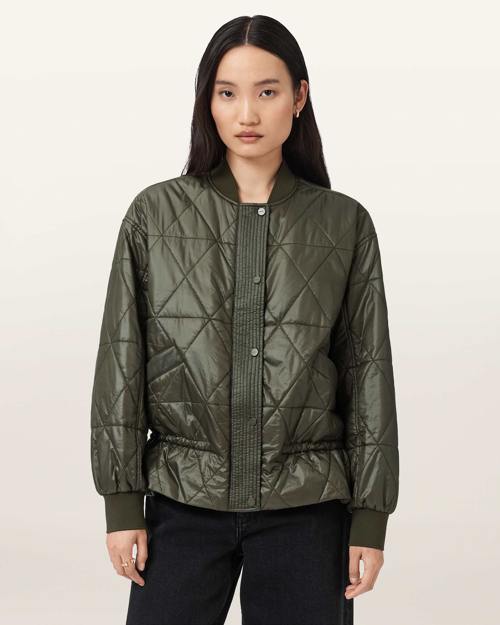 Antique White ג'קט לנשים Alii Bomber ALLSAINTS