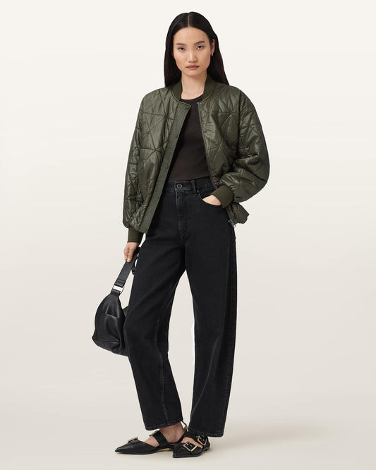 Dark Slate Gray ג'קט לנשים Alii Bomber ALLSAINTS