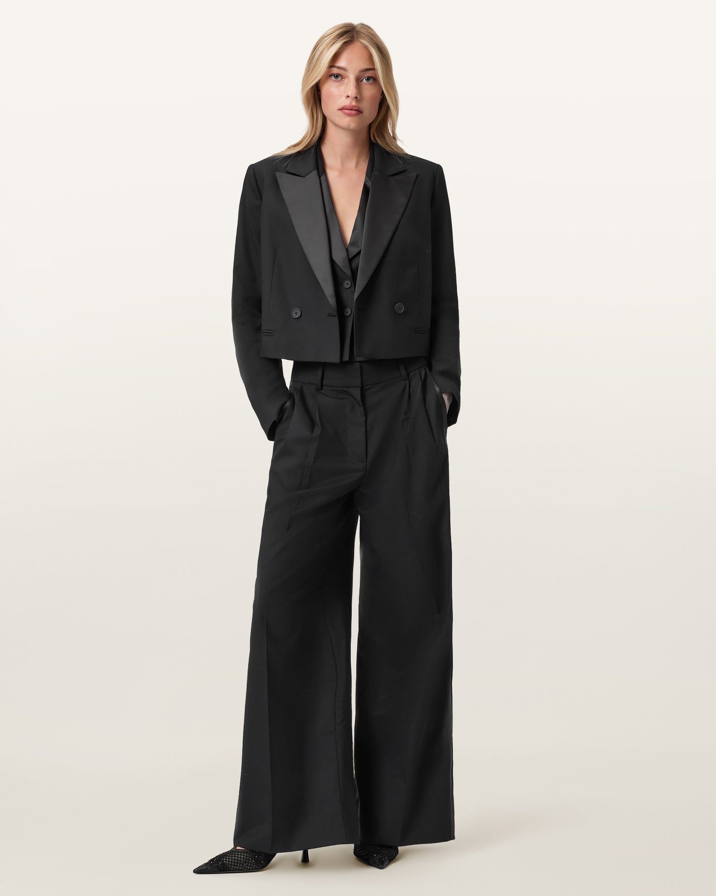 Black בלייזר לנשים Noa ALLSAINTS