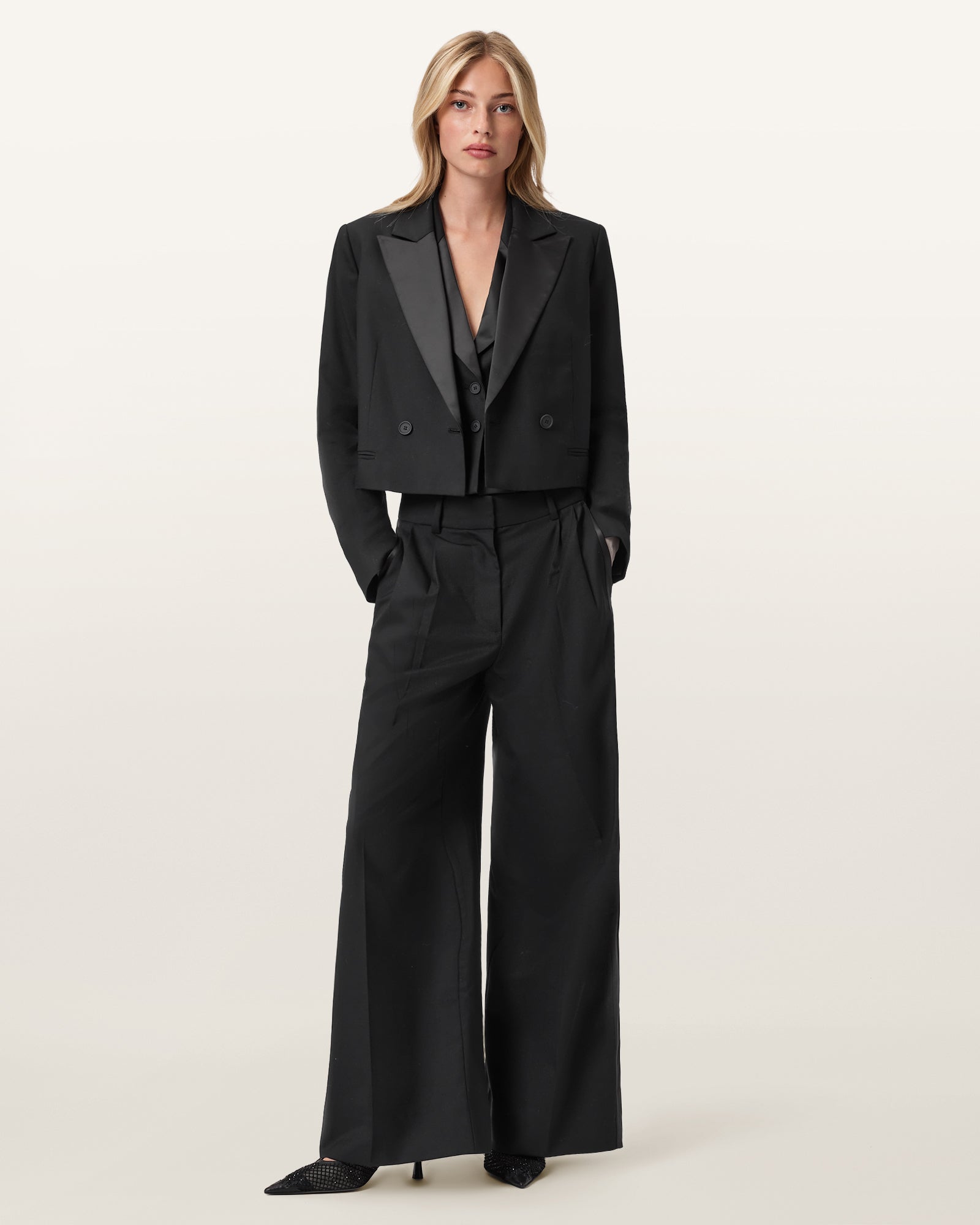 Black בלייזר לנשים Noa ALLSAINTS