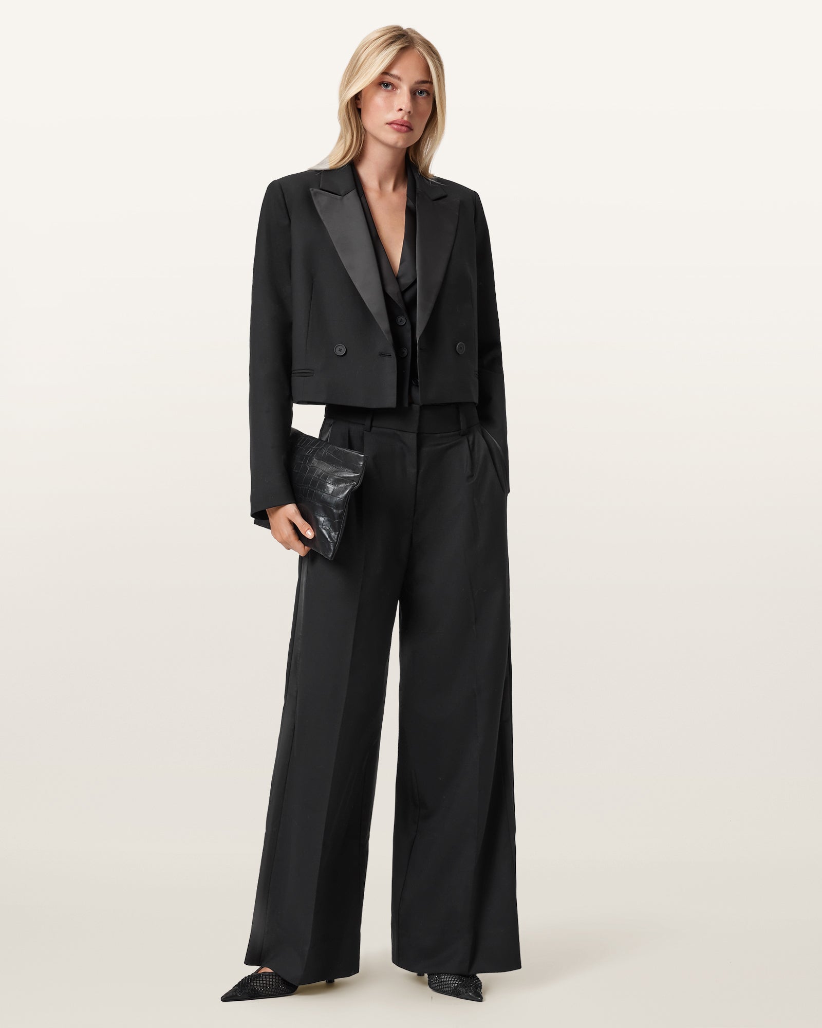 Black בלייזר לנשים Noa ALLSAINTS