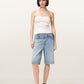 Seashell מכנסי ג׳ינס קצרים לנשים Aki Crossover ALLSAINTS