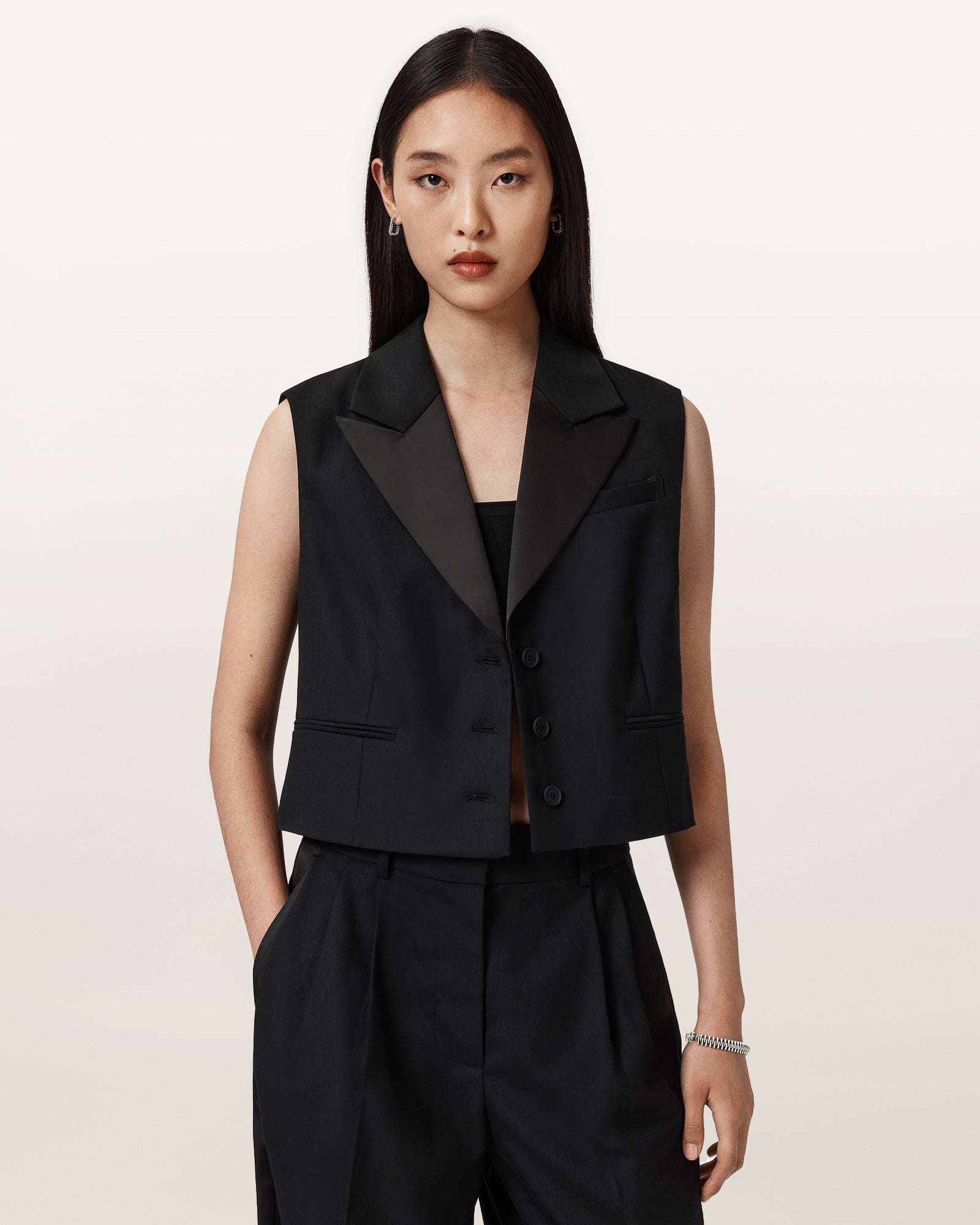 Antique White ווסט לנשים Noa ALLSAINTS