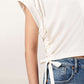 Lavender טי שירט סאטן קרופ לנשים Mira ALLSAINTS