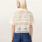Seashell חולצת פולו קרושה קרופ לנשים Kyra ALLSAINTS