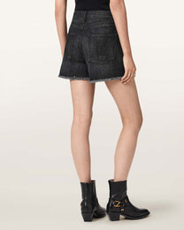 Antique White ג'ינס קצר לנשים Heidi Stud Short ALLSAINTS