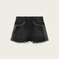 Dark Slate Gray ג'ינס קצר לנשים Heidi Stud Short ALLSAINTS