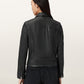 Beige ג'קט עור לנשים Danbury Biker ALLSAINTS