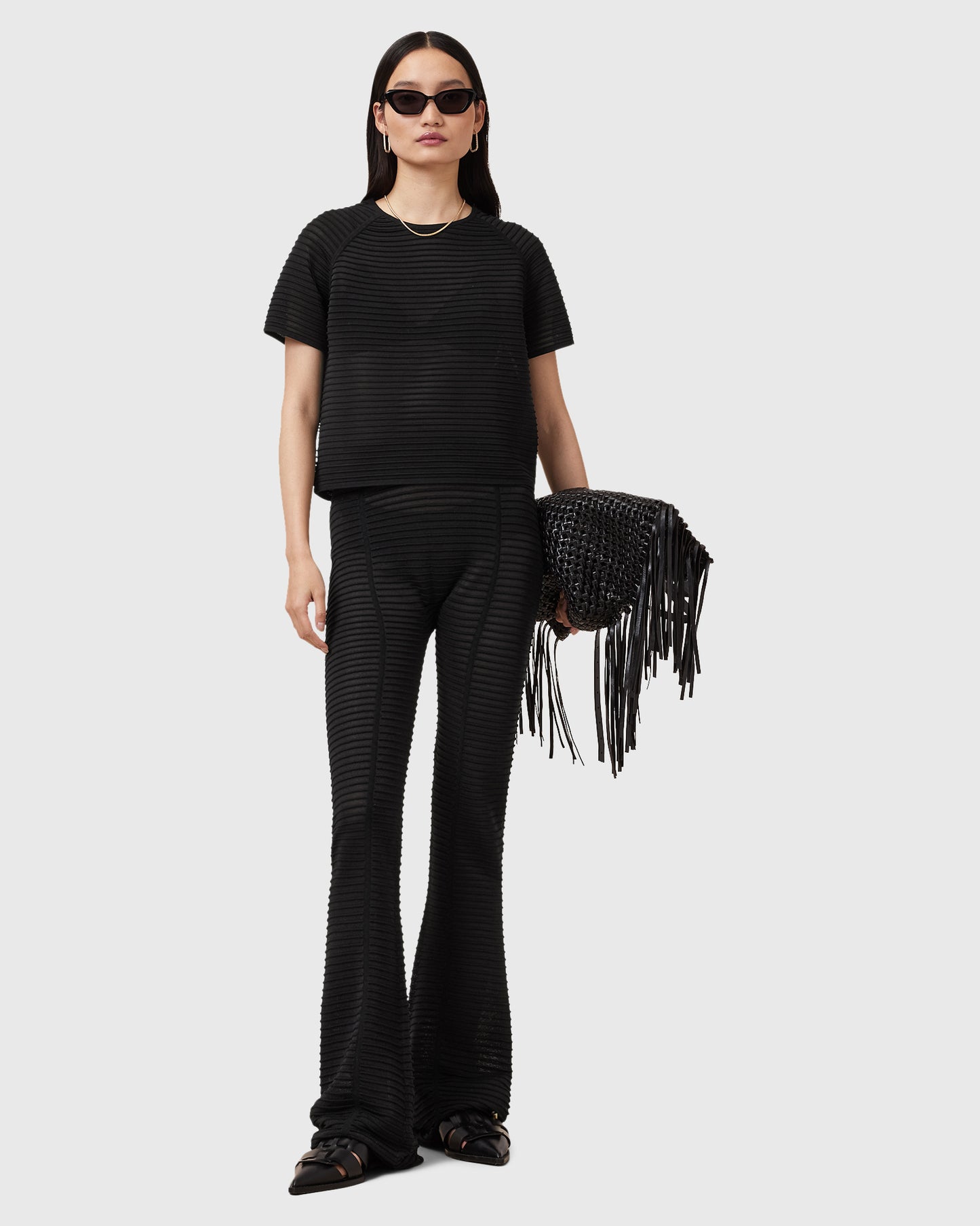 Lavender טי שירט קצרה לנשים Alice ALLSAINTS