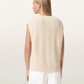 Antique White סוודר לנשים Sirius Cable Tank ALLSAINTS