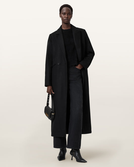 Black מעיל אופנה לנשים Nellie ALLSAINTS