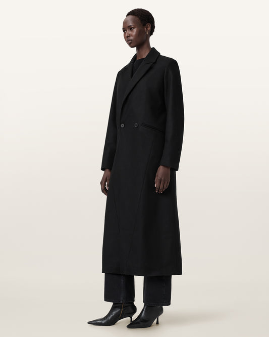 Black מעיל אופנה לנשים Nellie ALLSAINTS