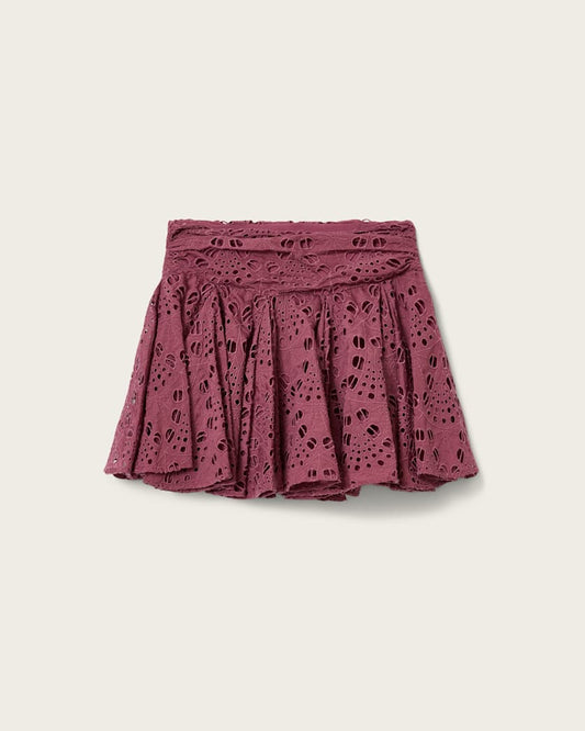 Maroon חצאית מיני לנשים Dotty ALLSAINTS