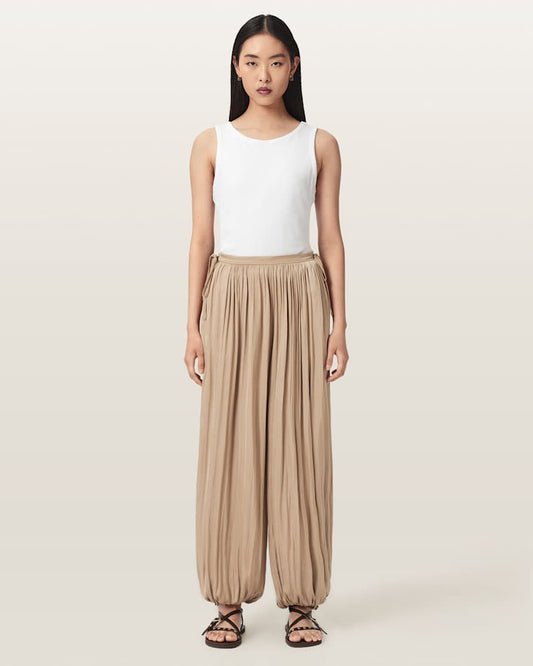 Light Gray מכנסיים ארוכים לנשים Eshe ALLSAINTS