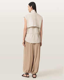 Light Gray מכנסיים ארוכים לנשים Eshe ALLSAINTS