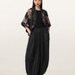 Black מכנסי סאטן לנשים Eshe ALLSAINTS