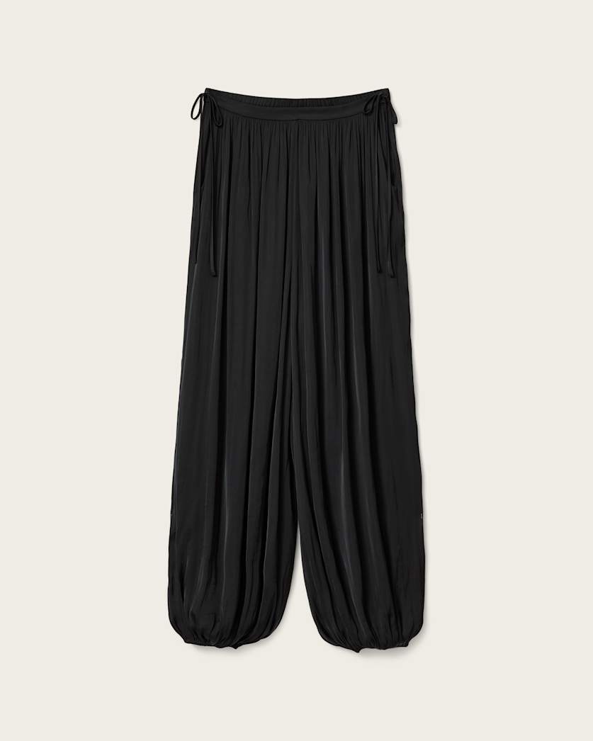 Black מכנסי סאטן לנשים Eshe ALLSAINTS