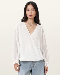 Beige חולצה ארוכה לנשים Penny ALLSAINTS