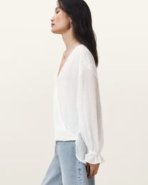 Beige חולצה ארוכה לנשים Penny ALLSAINTS