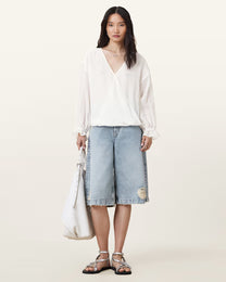 Antique White חולצה ארוכה לנשים Penny ALLSAINTS