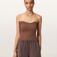 Seashell טופ סטרפלס לנשים Cruz Bandeau ALLSAINTS