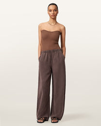 Seashell טופ סטרפלס לנשים Cruz Bandeau ALLSAINTS