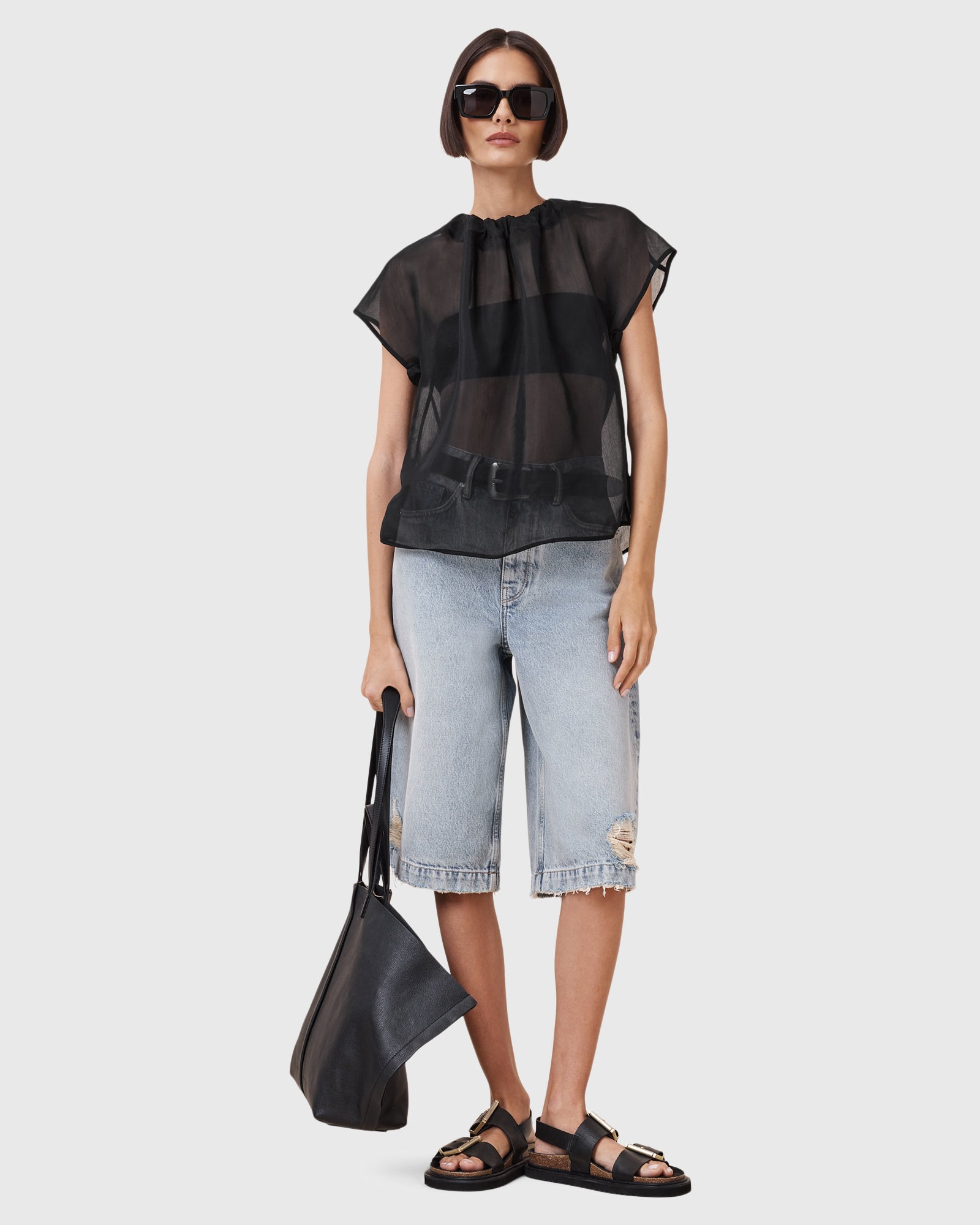 Lavender חולצה קצרה לנשים Trisha ALLSAINTS