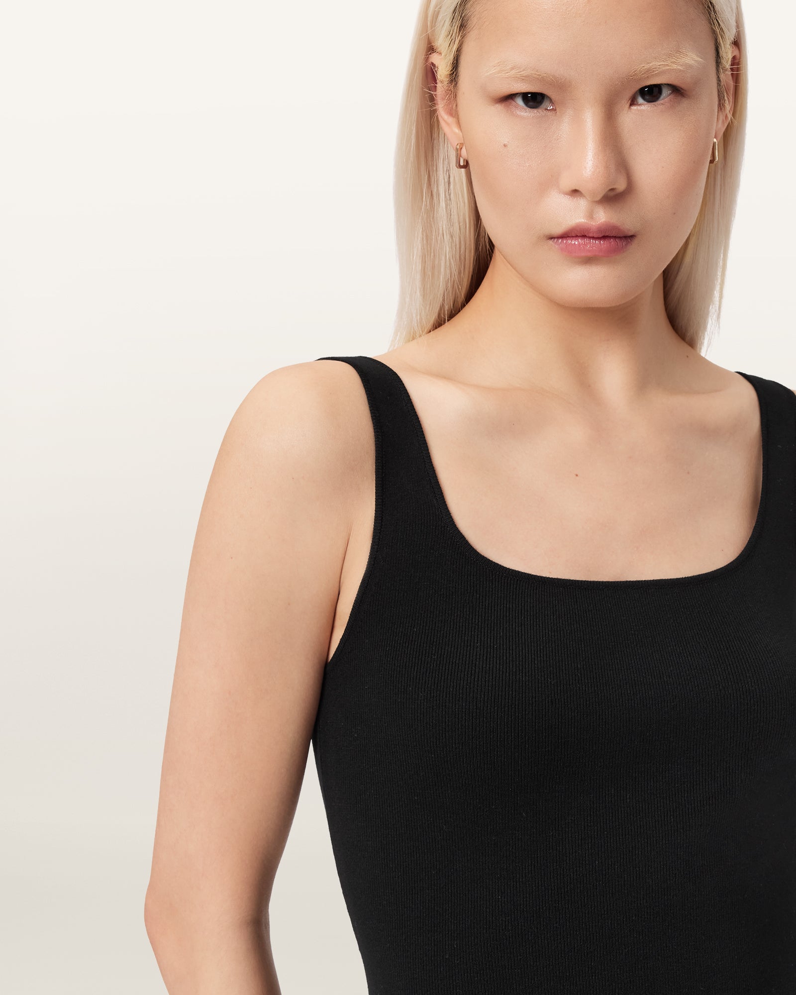 Black שמלת שני חלקים בגזרת מידי לנשים Dinah ALLSAINTS