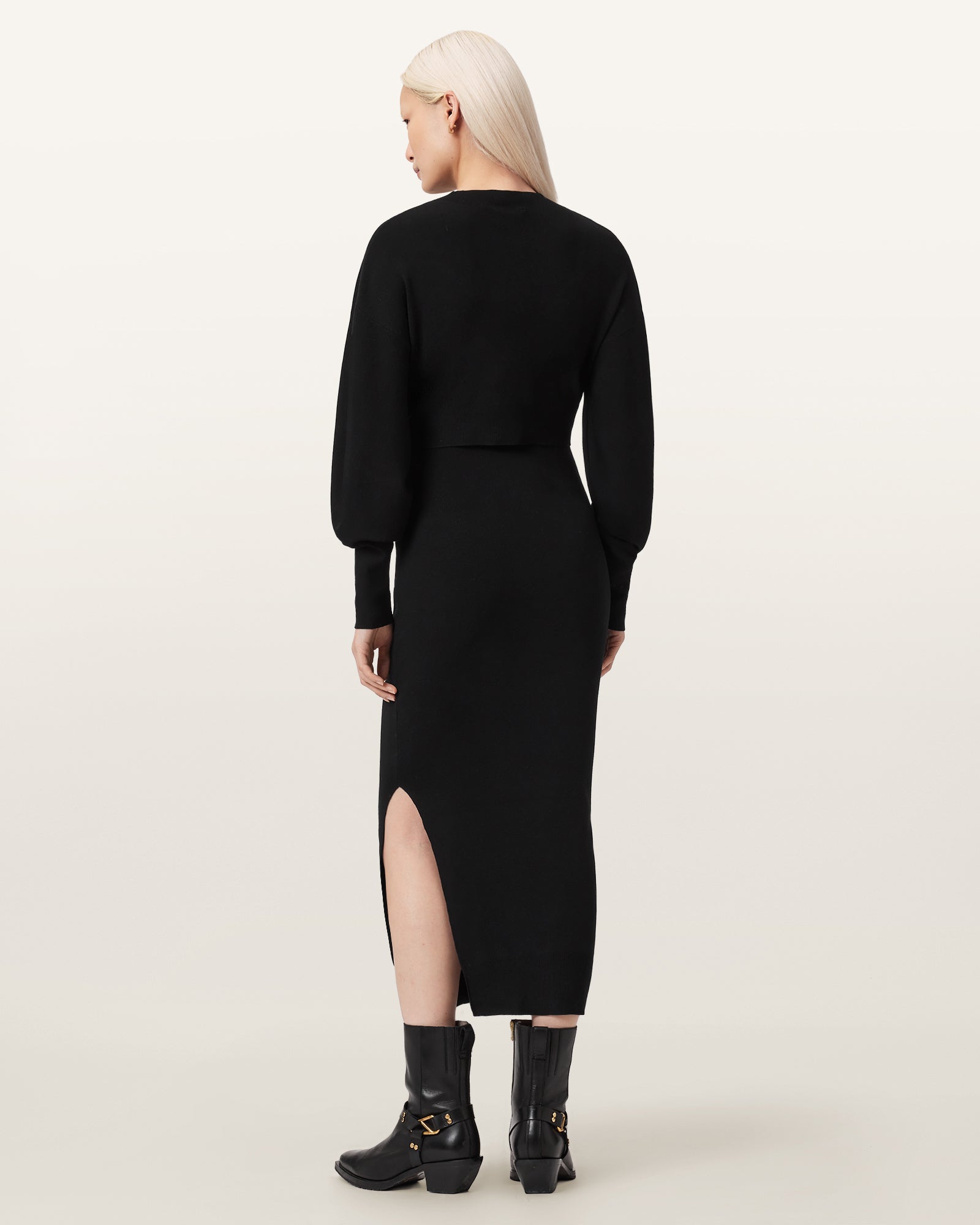 Seashell שמלת שני חלקים בגזרת מידי לנשים Dinah ALLSAINTS